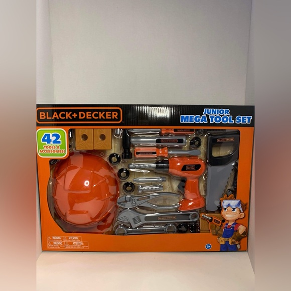 Black + Decker Junior Mega Tool Set - Picture 1 of 6